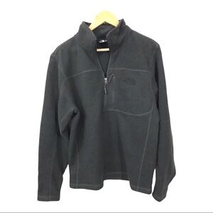 The North Face Better Sweater Fleece Men Medium Heathered Charcoal Gray 1/2 Zip.